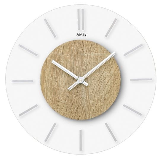 AMS design Designové nástěnné hodiny 9660 AMS 30cm