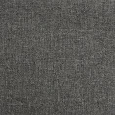 Greatstore Masážní zvedací polohovací křeslo tmavě šedé textil