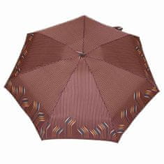 Parasol Skládací deštník střední Čára, hnědá
