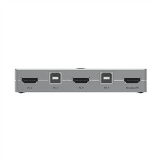 Hama KVM přepínač pro 2 PC na 1 monitor, 3xUSB, 1xHDMI, včetně kabelů