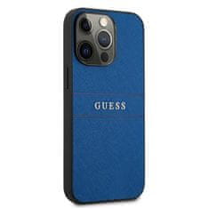 Guess GUHCP13LPSASBBL hybrid silikonové pouzdro iPhone 13 / 13 Pro 6.1" blue Saffiano Strap