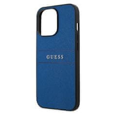 Guess GUHCP13LPSASBBL hybrid silikonové pouzdro iPhone 13 / 13 Pro 6.1" blue Saffiano Strap