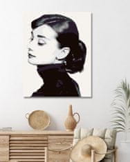 ZUTY Diamantové malování - AUDREY HEPBURN I 40x50 cm bez rámu a bez vypnutí plátna