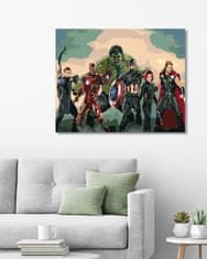 ZUTY Diamantové malování - AVENGERS ASSEMBLE 40x50 cm bez rámu a bez vypnutí plátna