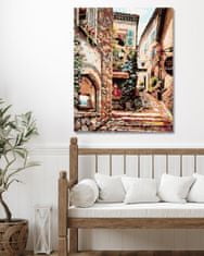 ZUTY Malování podle čísel - STAROBYLÉ MĚSTEČKO 40x50 cm vypnuté plátno na rám