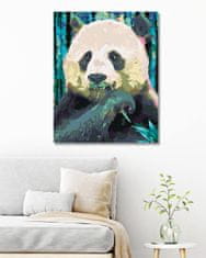 ZUTY Diamantové malování - BAREVNÁ PANDA 40x50 cm bez rámu a bez vypnutí plátna