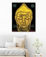 ZUTY Diamantové malování - BUDDHA SE TŘETÍM OKEM 40x50 cm bez rámu a bez vypnutí plátna