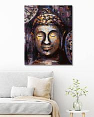 ZUTY Diamantové malování - BUDDHA V BARVÁCH 40x50 cm bez rámu a bez vypnutí plátna