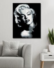 ZUTY Diamantové malování - ČERNOBÍLÁ MARILYN 40x50 cm bez rámu a bez vypnutí plátna