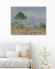 ZUTY Diamantové malování - ANTIBES PŘI POHLEDU Z PLATEAU NOTRE-DAME (CLAUDE MONET) 40x50 cm bez rámu a bez vypnutí plátna