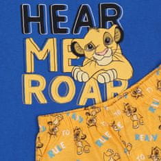 Disney Chlapecké modro-žluté pyžamo s krátkým rukávem SIMBA, Lví král DISNEY, 122