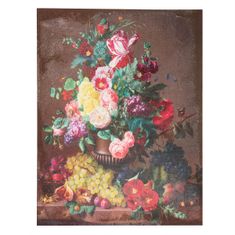 Clayre & Eef Obraz na plátně FLOWERS AND FRUIT 50629