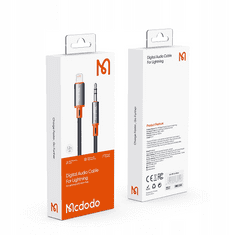 Mcdodo MCDODO CASTLE ŘADY ADAPTÉROVÝ KABEL LIGHTNING MINI JACK 1M CA-0780