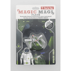Step by Step Blikající obrázek Magic Mags Flash Space Ship Skylar k aktovkám GRADE, SPACE, CLOUD, 2IN1 a KID