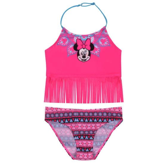 Disney Neonově růžové plavky s aztéckým vzorem a střapci Minnie Mouse DISNEY
