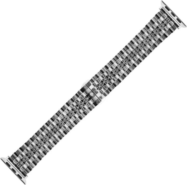 Coteetci Ocelový pásek Excellence pro Apple Watch 38/40/41mm, stříbrný