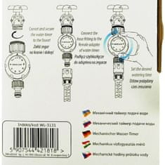 Bradas Mechanický časovač průtoku vody WL-3131