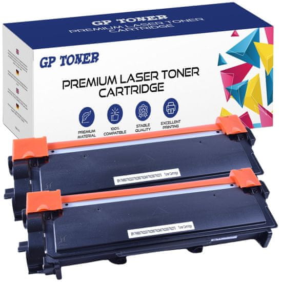 GP TONER 2x Kompatiblní toner pro Brother TN-2320 DCP-L2500D HL-L2300D MFC-L2700DW MFC-L2740CW černá