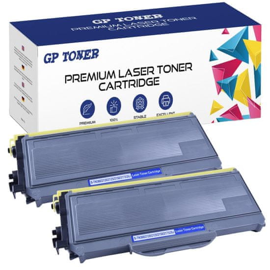 GP TONER 2x Kompatiblní toner pro Brother TN-2120 DCP-7030 HL-2140 HL-2170W MFC-7320 MFC-7440W černá