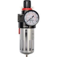 YATO Regulátor tlaku vzduchu 1/2", max. 0,93MPa, s filtrem (90ccm)