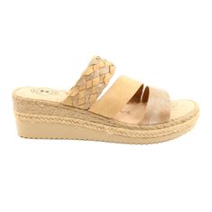 Dámské žabky EVE Jezzi Beige Flip Flops velikost 41