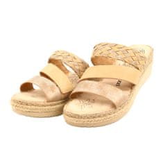 Dámské žabky EVE Jezzi Beige Flip Flops velikost 41