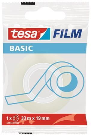 Tesa Lepicí páska "Basic 58544", průhledná, 19 mm x 33 m