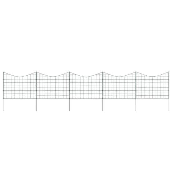 Vidaxl Plot k jezírku s obloučky 77,5 x 64 cm zelený