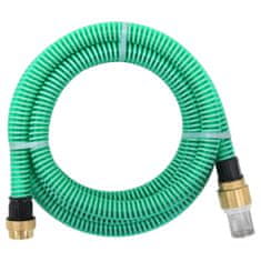 Petromila Sací hadice s mosaznými konektory zelená 1,1" 20 m PVC