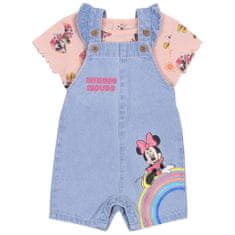 Disney Kojenecké džínové lacláče + tričko Minnie Mouse DISNEY, 80