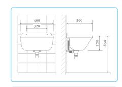 Zelvo Technický dřez Eko 460 vyroben z Polypropylenu - Grey