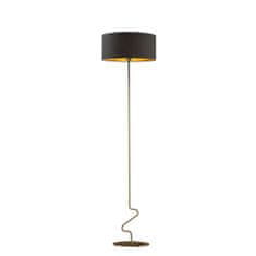 LYSNE.PL Stojací lampa JERSEY GOLD, starý zlatý rám, černá/zlatá