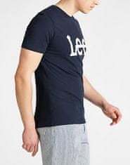 Lee Pánské tričko LEE L65QAIEE WOBBLY LOGO TEE NAVY DROP Velikost: L