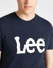 Lee Pánské tričko LEE L65QAIEE WOBBLY LOGO TEE NAVY DROP Velikost: L