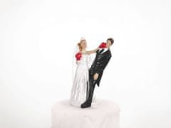 Paris Dekorace Svatební figurky boxující nevěsta