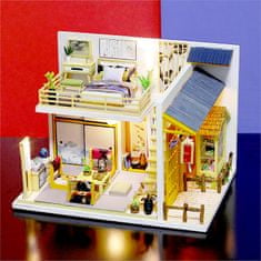 HABARRI Miniatura domečku DIY LED, kreativní sada, Dům na Okinawě
