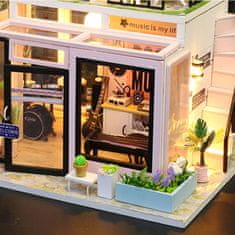 HABARRI Miniatura domečku DIY LED, kreativní sada, stát se hvězdou