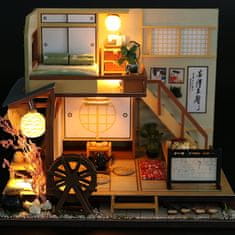 HABARRI Miniatura domečku DIY LED, kreativní sada, Japonský domeček