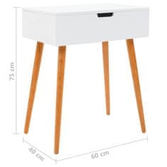 Vidaxl Toaletní stolek se zrcadlem MDF 60 x 40 x 75 cm