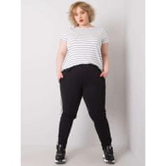 BASIC FEEL GOOD Dámské tepláky plus size KAIRI černé RV-DR-6643.95_365057 3XL