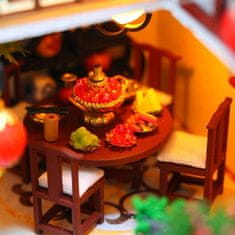 HABARRI Miniatura domečku DIY LED, kreativní sada, čínský palác