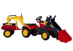 shumee Traktor s přívěsem a pedálovou lžící Benson Red