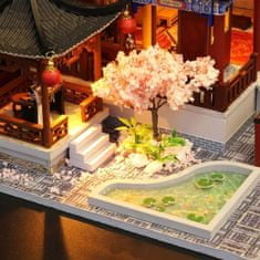 HABARRI Miniatura domečku DIY LED, kreativní sada, čínský chrám