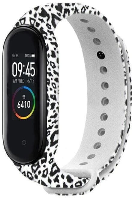 RhinoTech Řemínek pro Xiaomi Mi Band 3/4, RTACC135, motiv bílý tygr