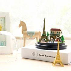 HABARRI Miniatura domečku DIY LED, kreativní sada, Paříž v klubíčku