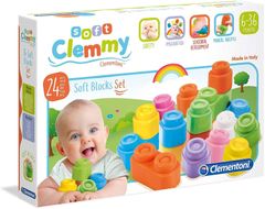 Clementoni Soft Clemmy Sada 24 měkkých kostek