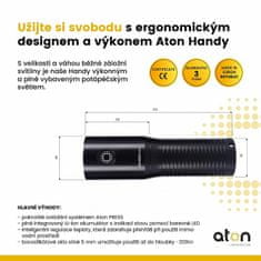 Aton Svítilna HANDY HD 1830 lm černá