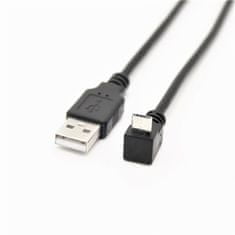 W-STAR W-Star Redukce USB micro 90° na USB/A, 1m zalomený konektor, USBAMC90D1