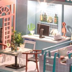 HABARRI Miniatura domečku DIY LED, kreativní sada, Restaurace, Lázně