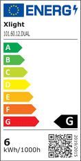 XLIGHT LED pásek 12W/m 60led/m 12V Laditelná bílá 2in1 DUAL